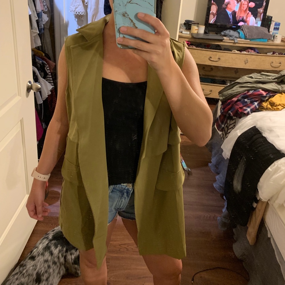 Army green vest